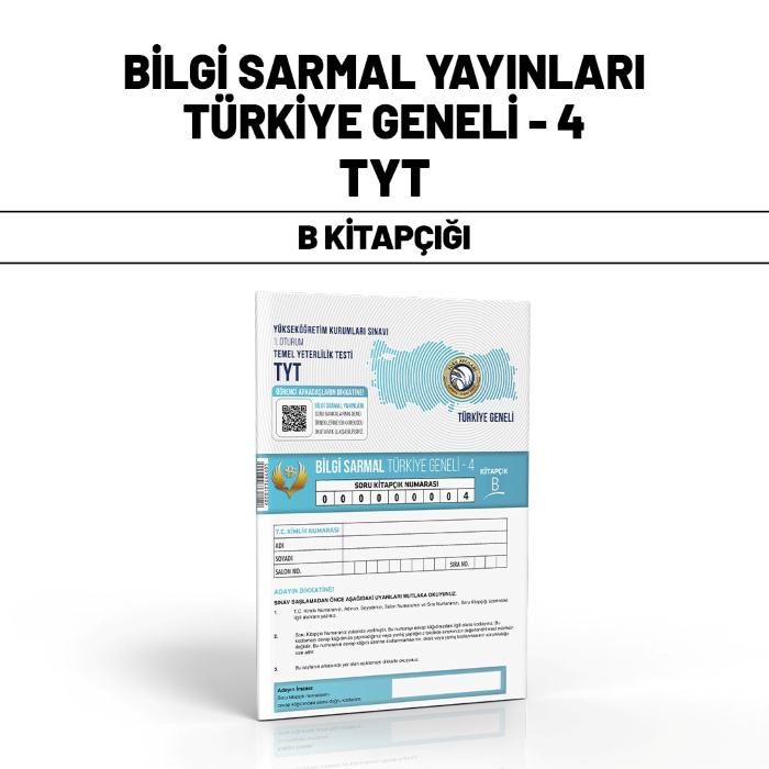 B.SARMAL TYT TÜRKİYE GENELİ SNV 4-B - 2024-25